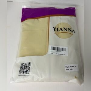 Yianna Full Body Shapewear Bodysuit Ivory 2XL Waist Trainer Compression